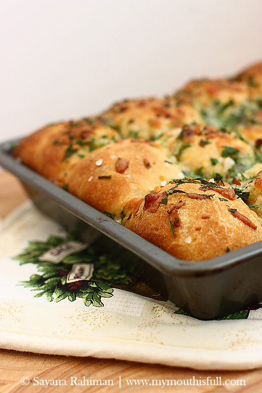 Excuses Halloumi and Mozarella Stuffed Whole Wheat Garlic Bread My