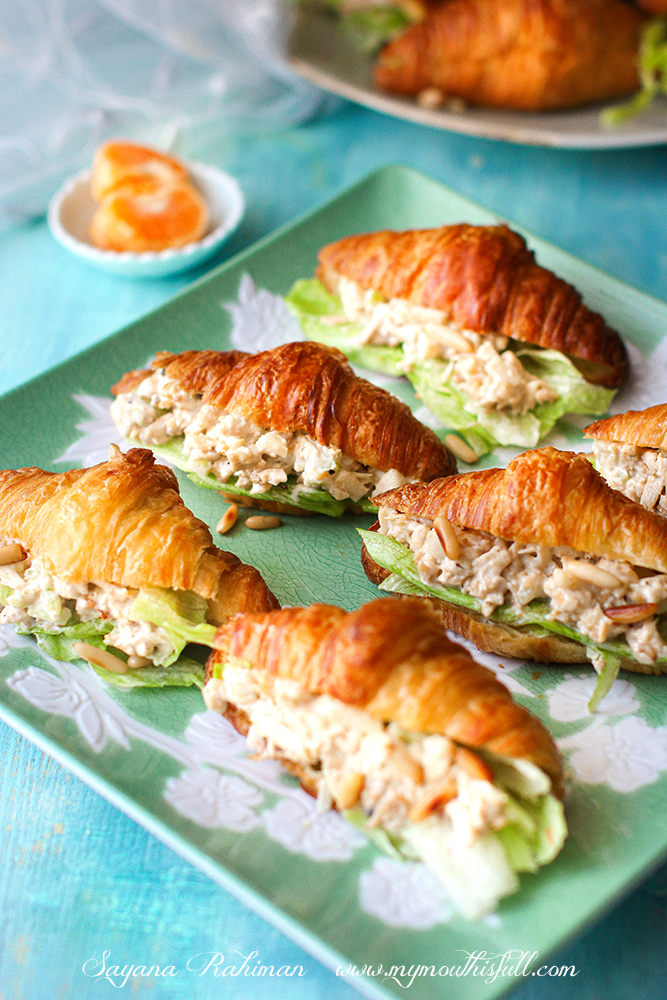 Image of a Chicken Salad Croissant Sandwich