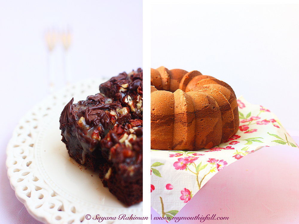 Image of Nutella brownies and Raspberry bundt