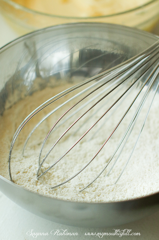 Image of dry ingredients for cake