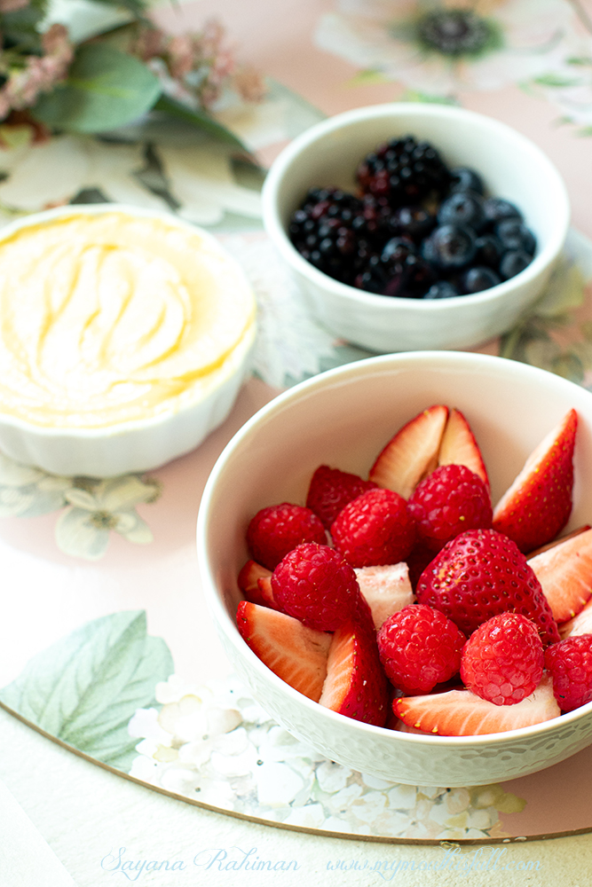 Image of Berries and Vanilla Custard cream