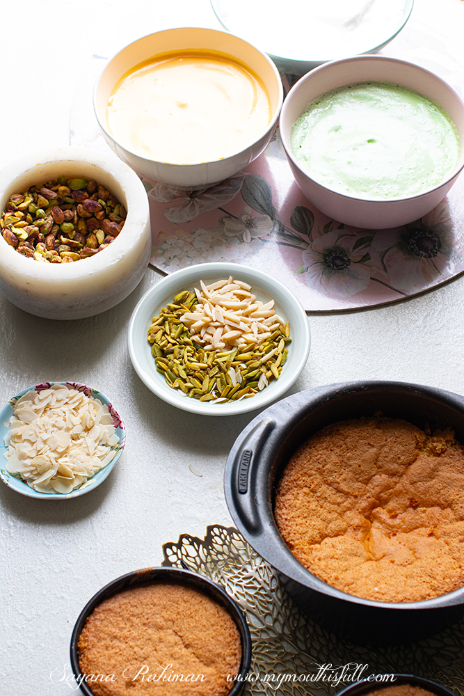 Image of assembling Cassata Cakes